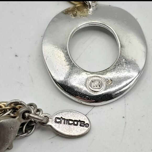 Lot of 2 Signed Fashion Sets Chico's LC Necklaces & Earrings - Picture 2 of 3
